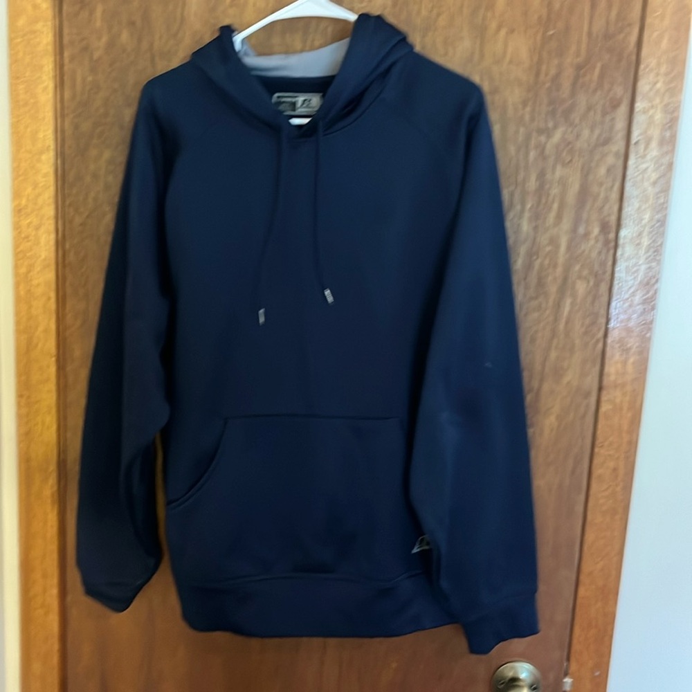 Russell Athletic Blue Hooded Sweatshirt Large
